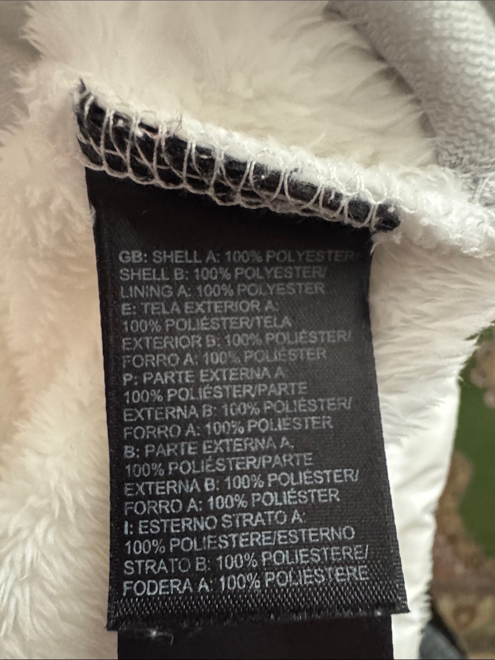 North Face White Plush Hooded Fleece Jacket with Pockets - Woman’s Size M - Picture 11 of 16